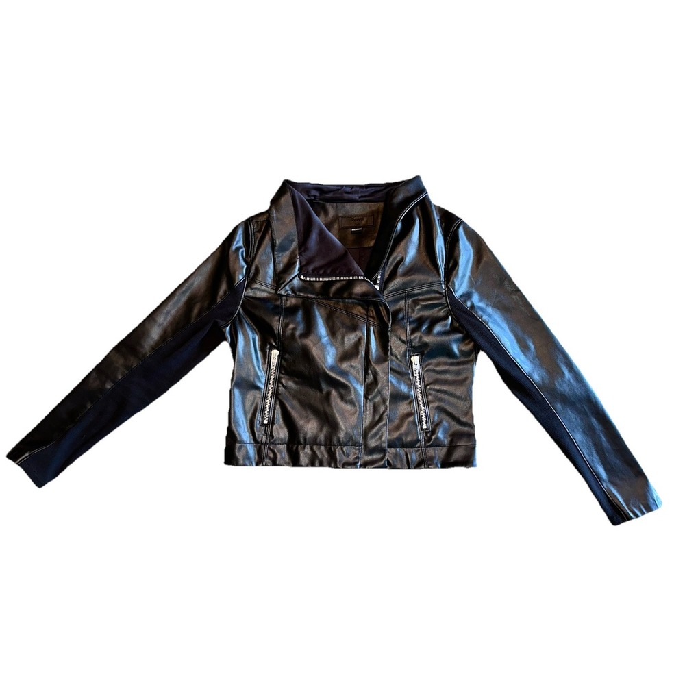 BLANK NYC Women's Black Moto Faux Leather Jacket Size M NWOT. *101 - Picture 2 of 16